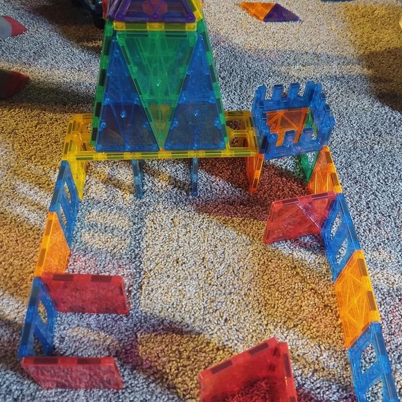 134PCS Anbalulu Magnetic Building Tiles Large Magnet 3D STEM StackingToys - Picture 11 of 12